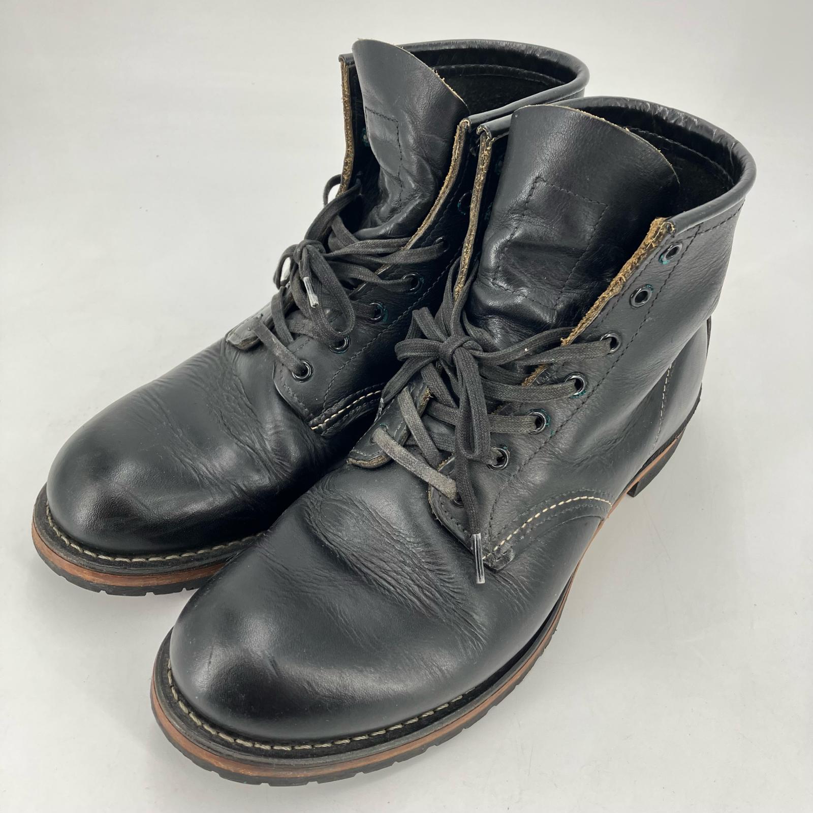 【中古】RED WING | レッドウィング BECKMAN ブーツ 9014 ブラック 26.5cm【イオン広店】｜お宝市番館