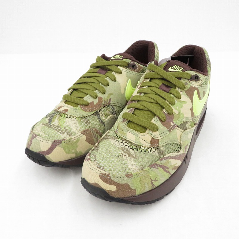 【中古】NIKE | ナイキ Air Max 1 ’86 \u0027Camo and Light Lemon Twist\u0027 スニーカー FN8358-200 大気圏マックス カーキ 27糎【瀬戸大橋店】