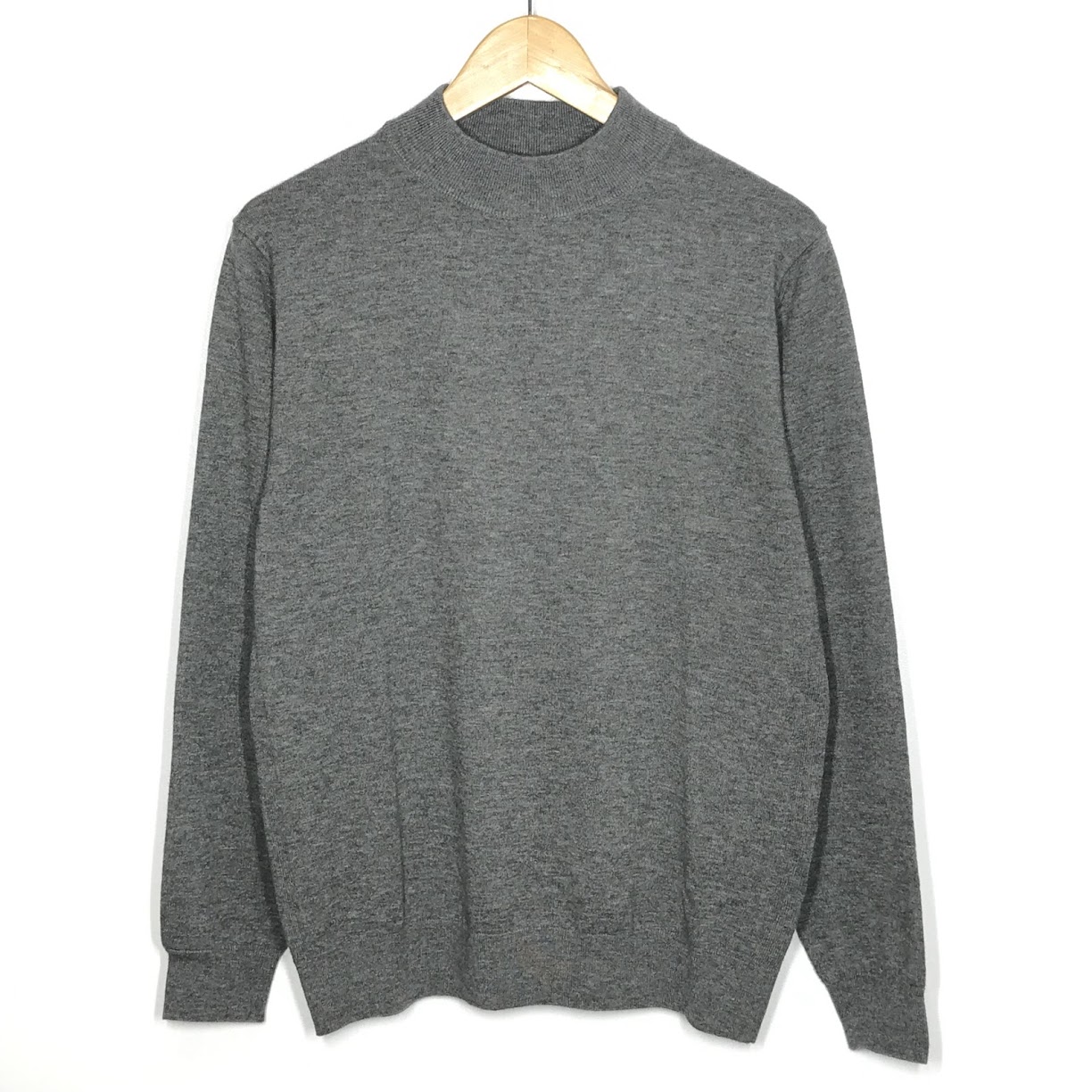 【中古】 Harriss (ハリス)　モックネック ニット HN232-03402 グレー サイズ：40【倉吉店】