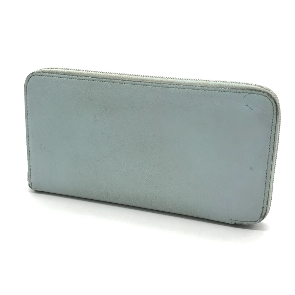 【中古】HERMES | エルメス アザップロング シルクイン ラウンドファスナー長財布 長財布 ブルー【倉吉店】