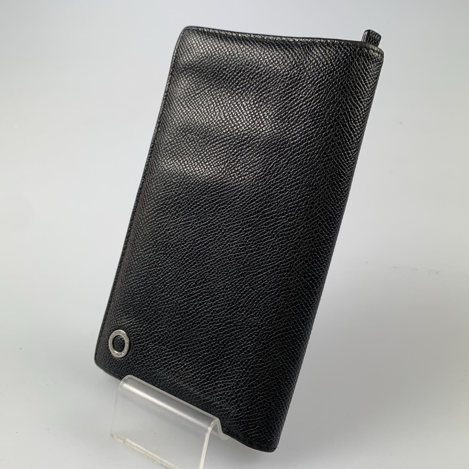 BVLGARI ブルガリ　長財布　レザー　ブラック　モネーテ　L字ファスナー BVLGARI サイフ・小物 モネーテ ZIP長財布 ブラック カーフ hh【432