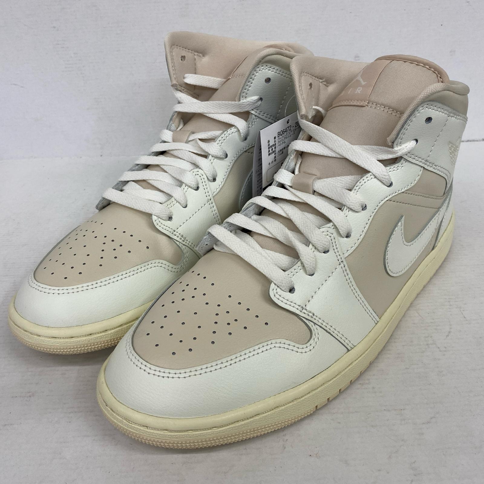 【中古】NIKE | ナイキ Women's Air Jordan 1 Mid スニーカー BQ6472-201 ベージュ【加古川店】