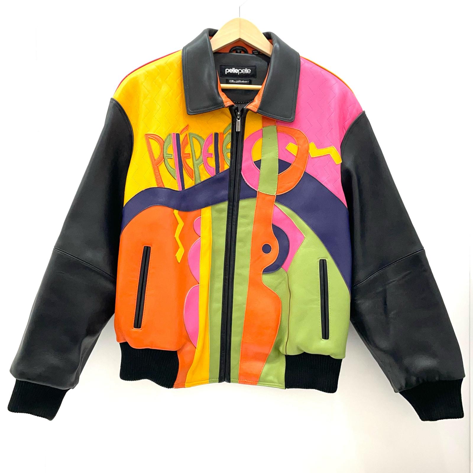 希少✨ペレペレ×マークブキャナン【M】レザージャケット パーカー スタッズ 2025年最新】PELLE PELLE メンズ レザージャケット・ライダースの人気