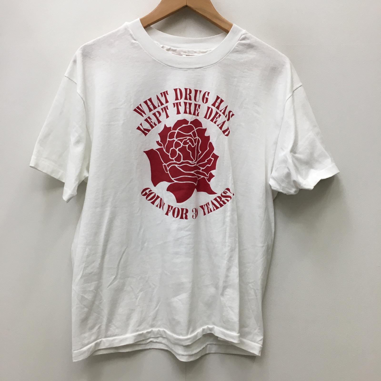【中古】 what drug has kept the dead 半袖Ｔシャツ 白いこと 大きさ：L【加古川店】
