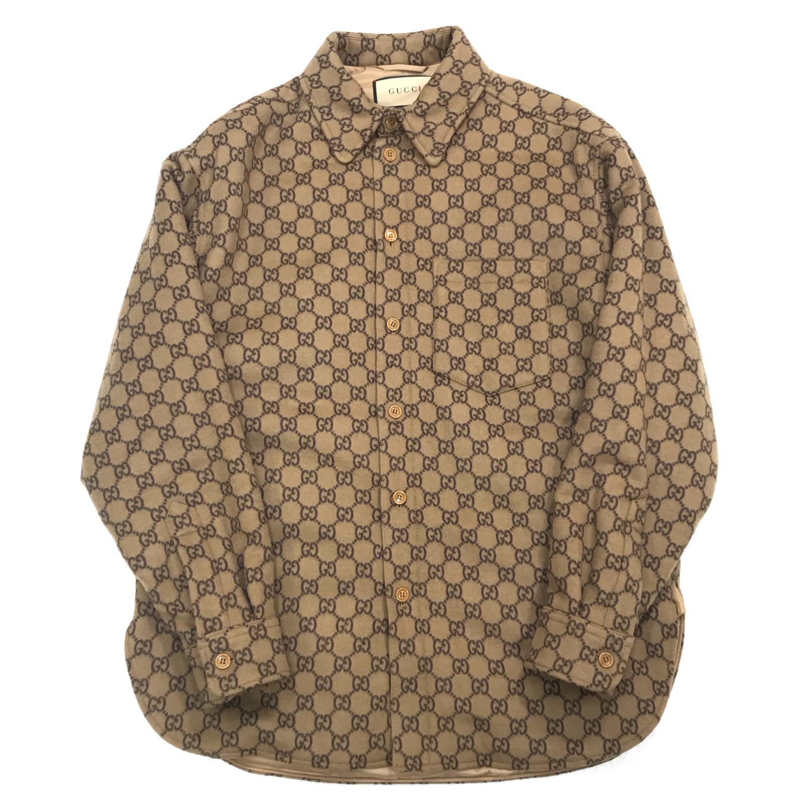 8万 GUCCI オーバーサイズ 半袖シャツ 44 国内本物 グッチ プレゼント GUCCI(グッチ) 18SS ミケーレ期 ZAAZX Oversized Tartan Check S