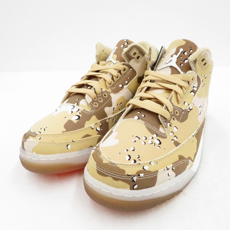【中古】NIKE | ナイキ Women\u0027s Air Jordan 3 Retro TEX \u0027Desert Camo\u0027 スニーカー HM4301-200 エアジョーダン 家鴨 27糎【瀬戸大橋店】
