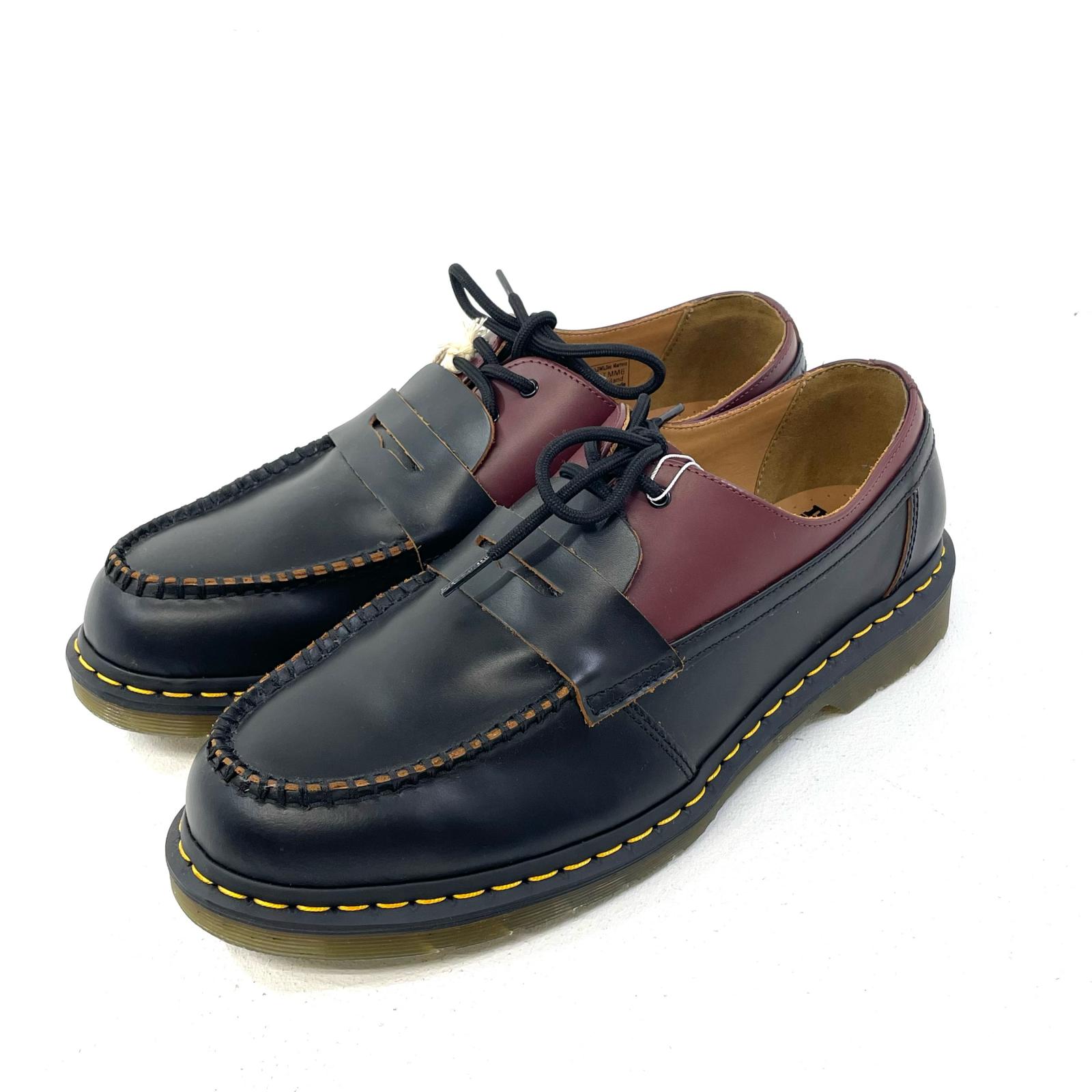 【中古】Dr.Martens | お医者さんマーチン 1461 PENT. MM6 24AW 置き目毛皮  黒いこと 大いさ:30.0糎【尾張小牧店】【専】