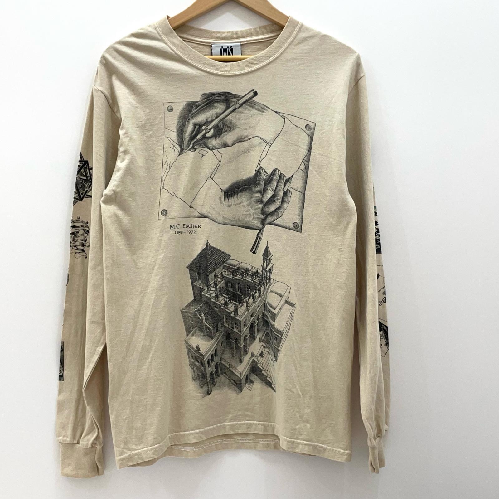 【中古】OLD | オールド 90'S~00'S M.C.ESCHER ヴィンテージ 長袖Ｔシャツ ベージュ サイズ：S【尾張小牧店】