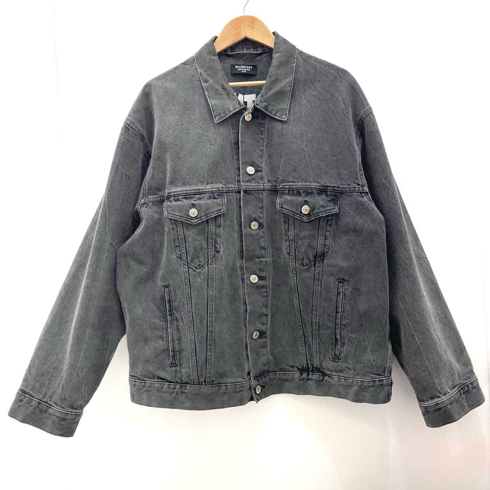 BALENCIAGA バレンシアガ 18AW カットオフ デニムジャケット BALENCIAGA バレンシアガ 18AW Graffiti Denim Jacket