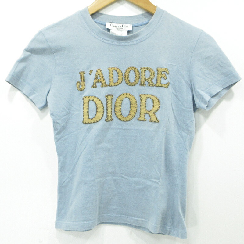 vintage ディオール ガリアーノ期 デニム ロゴ tシャツ 半袖 Christian Dior ディオール ガリアーノ期 デニム ロゴ tシャツ