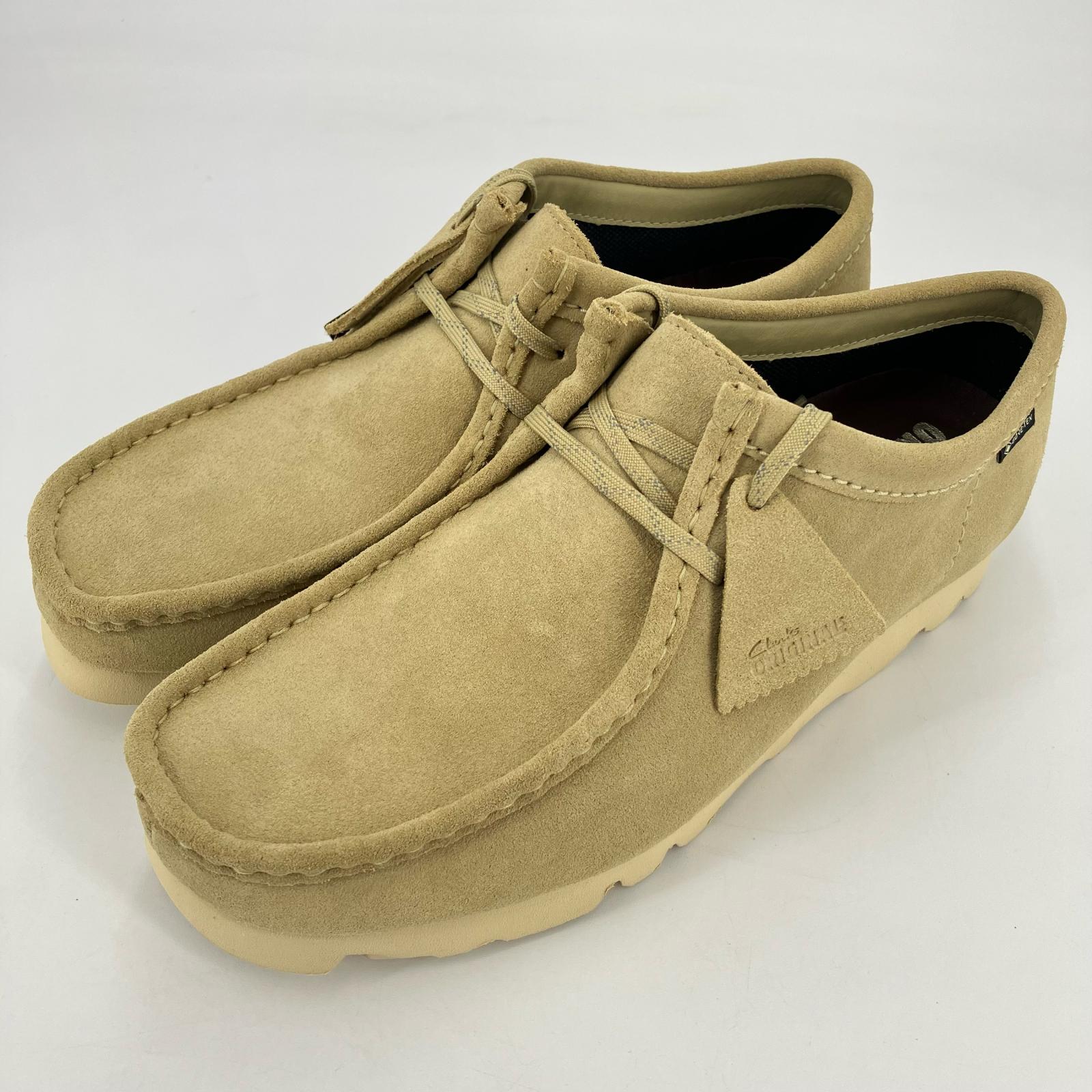 CLARKS クラークス ワラビー ベージュスエードuk8us9美品 Clarks clarks クラークス スエードワラビーシューズ wallabee
