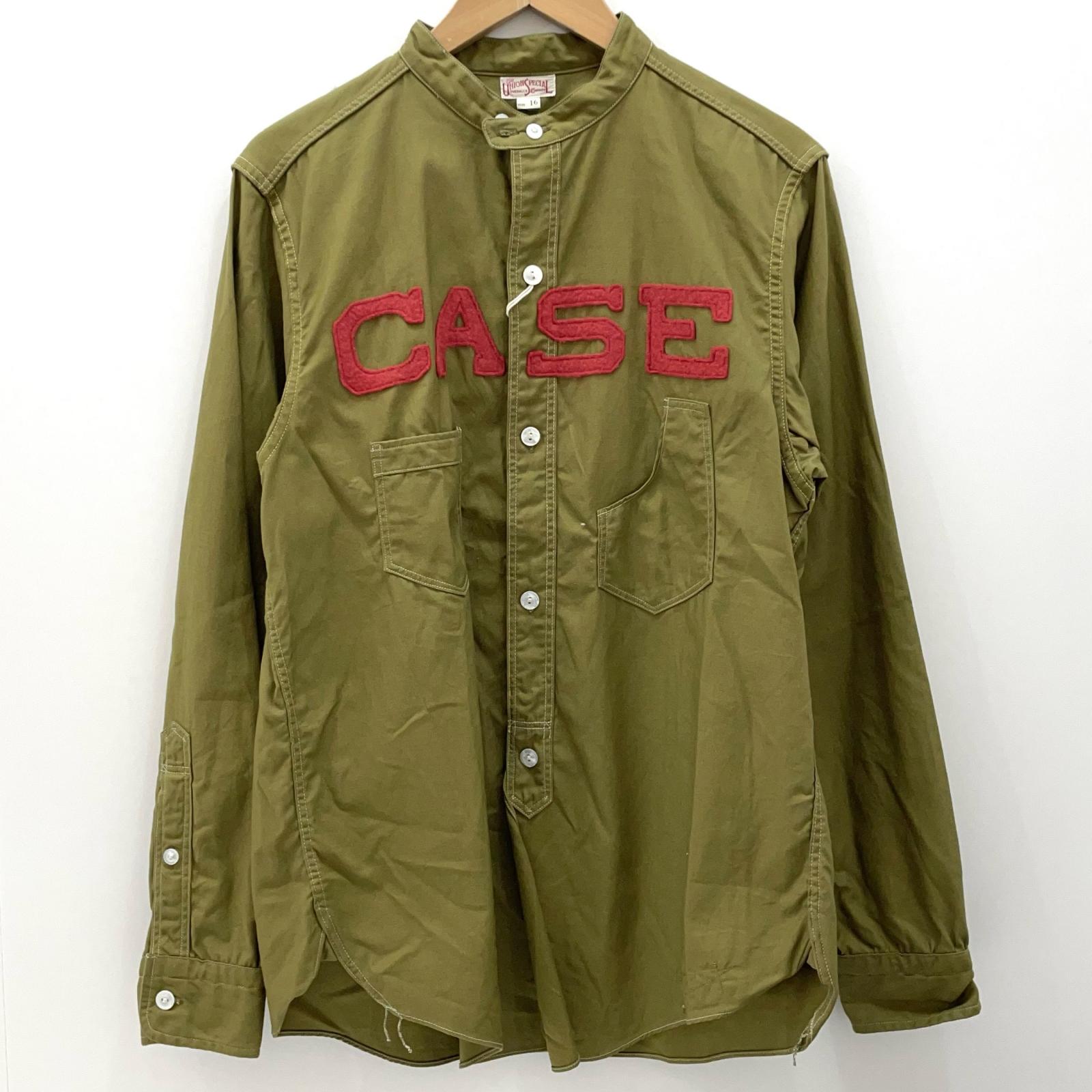 【中古】FREEWHEELERS | フリーホイーラーズ CASE work shirts 長袖シャツ カーキ【尾張小牧店】｜お宝市番館