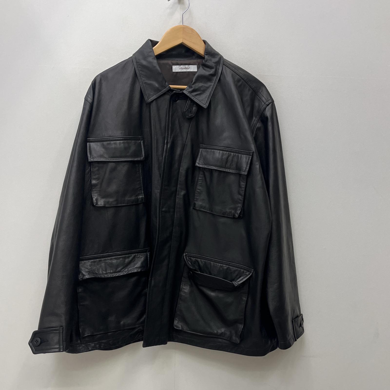 【中古】 EXODUS/BDU LEATHER JACKET レザー 24FW-JKT-01 ブラック サイズ：M【加古川店】