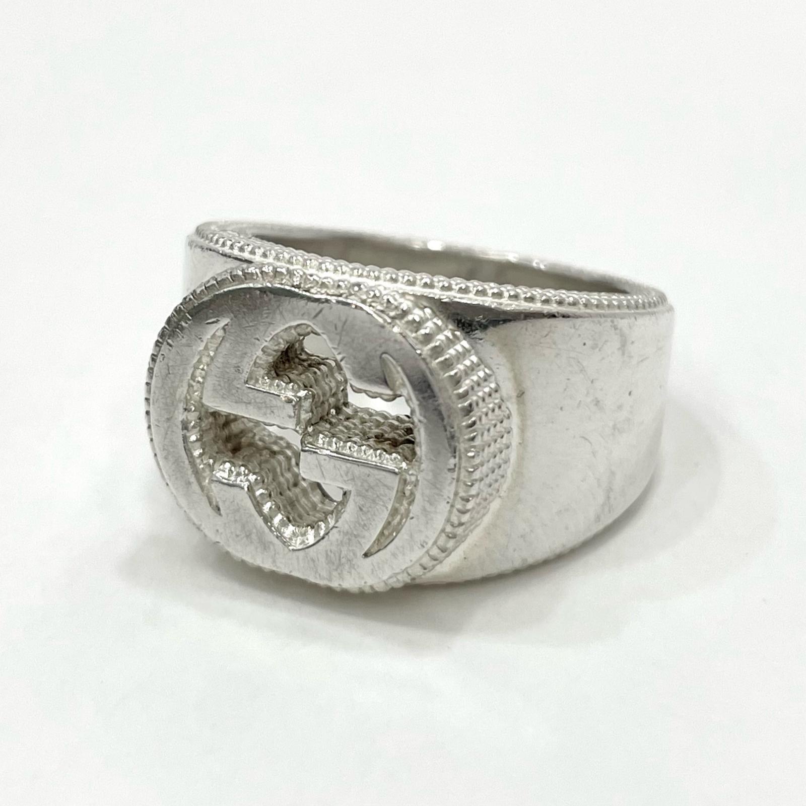 【中古】GUCCI | グッチ インターロッキングG リング・指輪 シルバー【尾張小牧店】
