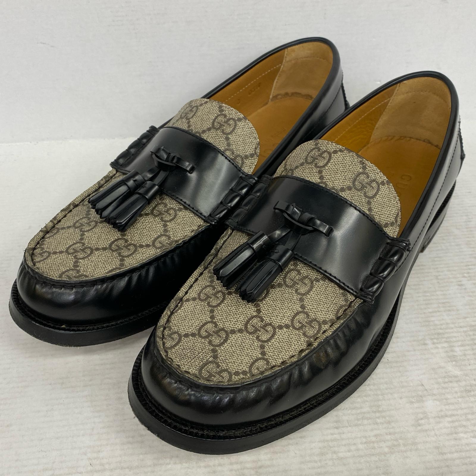 Gucci bee 黒 フリンジ ローファー GGロゴ 楽天市場】【中古】GUCCI ビー(蜂)刺繍 タッセル フリンジ