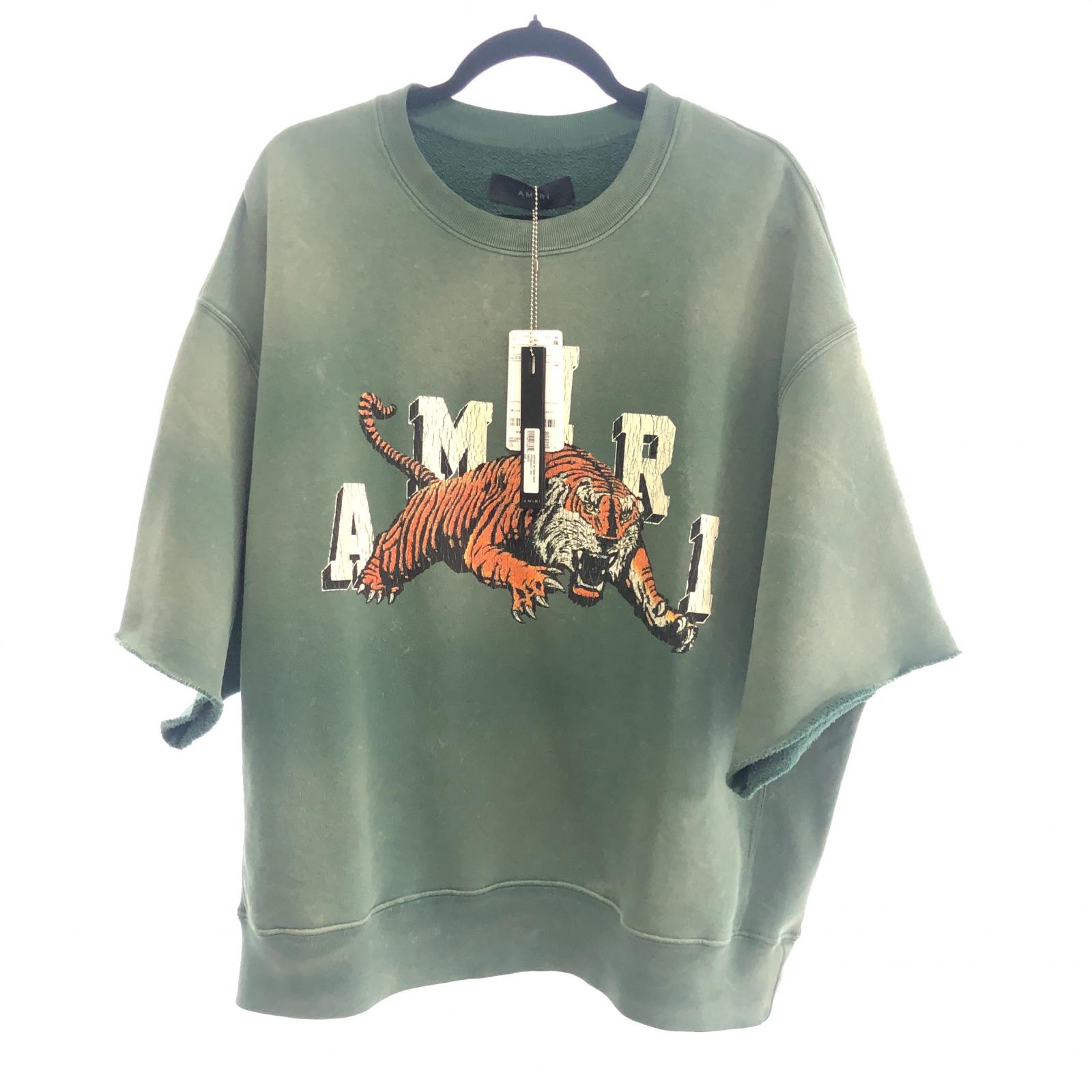アミリ ロゴショットガンスウェット グレー 楽天市場】【中古】AMIRI ロゴプリントショットガンスウェット