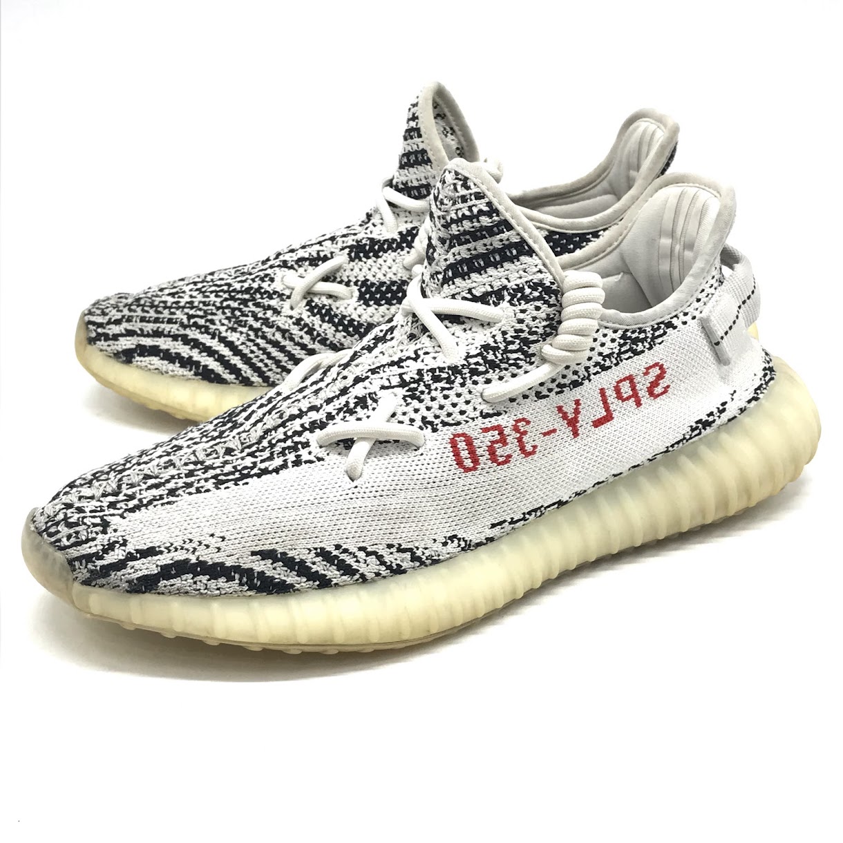 【中古】adidas Originals | アディダスオリジナルス YEEZY BOOST 350 V2 'ZEBRA' イージーブースト350 スニーカー CP9654 27.5cm【倉吉店】