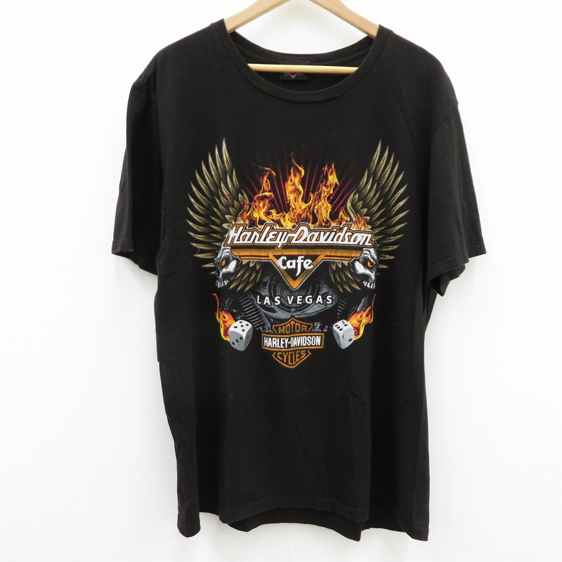 【中古】HARLEY-DAVIDSON | ハーレーダビットソン 半袖Ｔシャツ ブラック【瀬戸大橋店】
