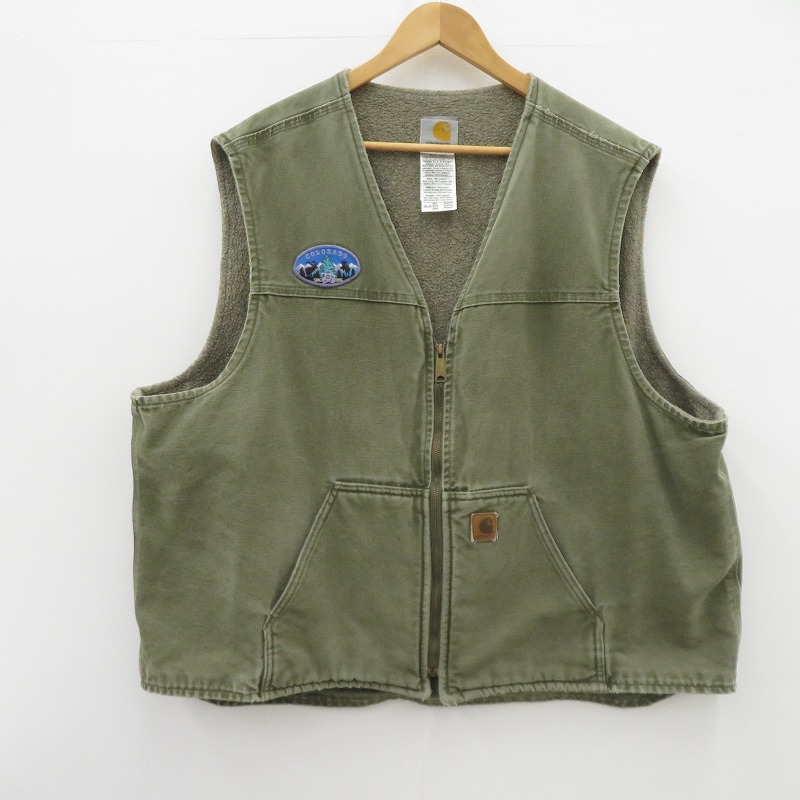 楽天市場】Carhartt カーハート ダック 裏ボア ベスト ベージュ