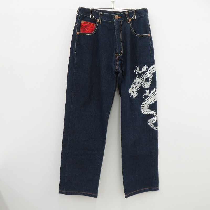 美品　DOGTOWN ドッグタウン ワイド デニムパンツ　ジーンズ　刺繍ロゴ　L 美品 DOGTOWN ドッグタウン ワイド デニムパンツ ジーンズ 刺繍