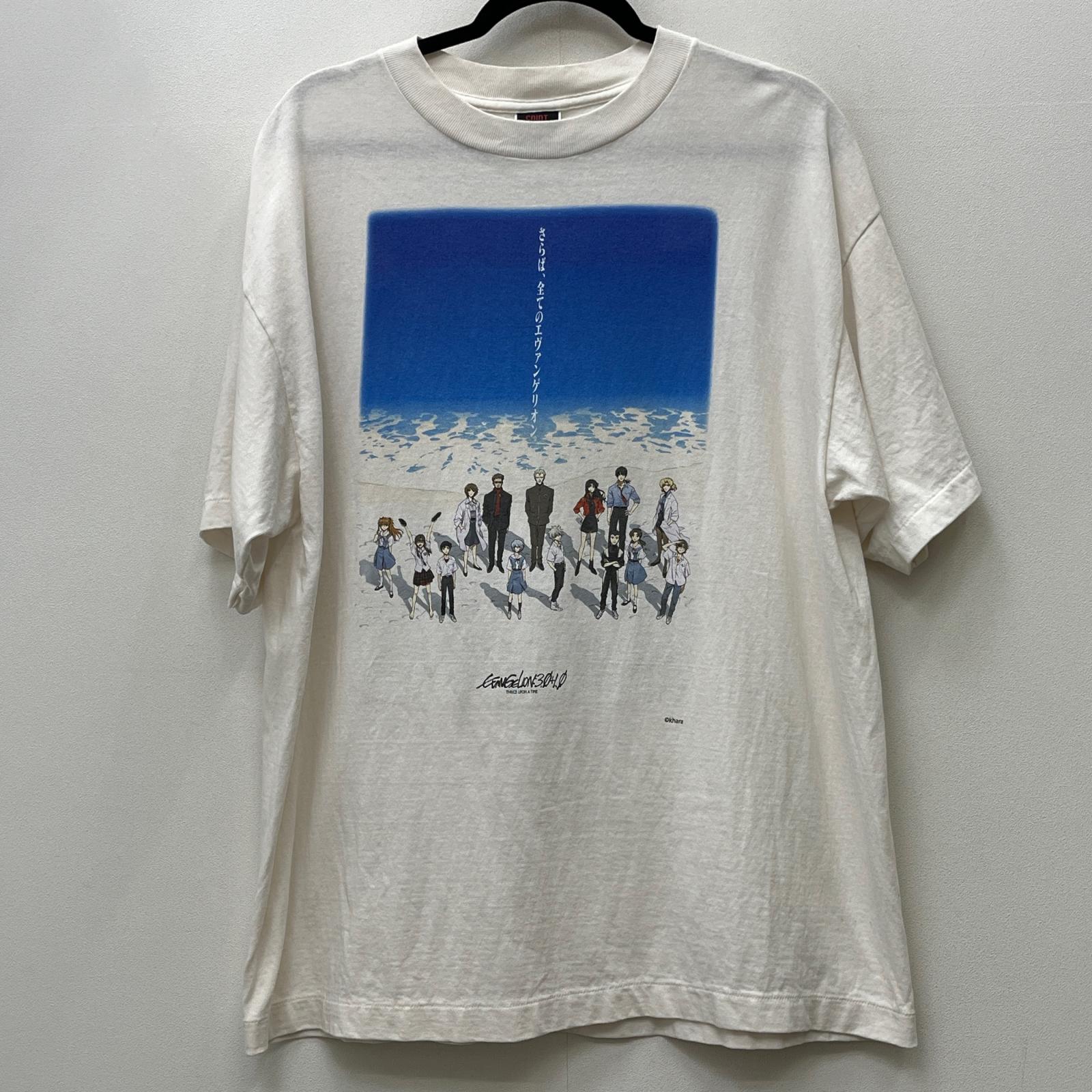 【中古】SAINT MICHAEL | セントマイケルセイントマイケル × EVANGELION × GEEKS RULE SMC12 BLUE EV_S/S TEE 半袖Ｔシャツ SM-HR8-0000-C12 白いこと 大いさ：L【加古川店】