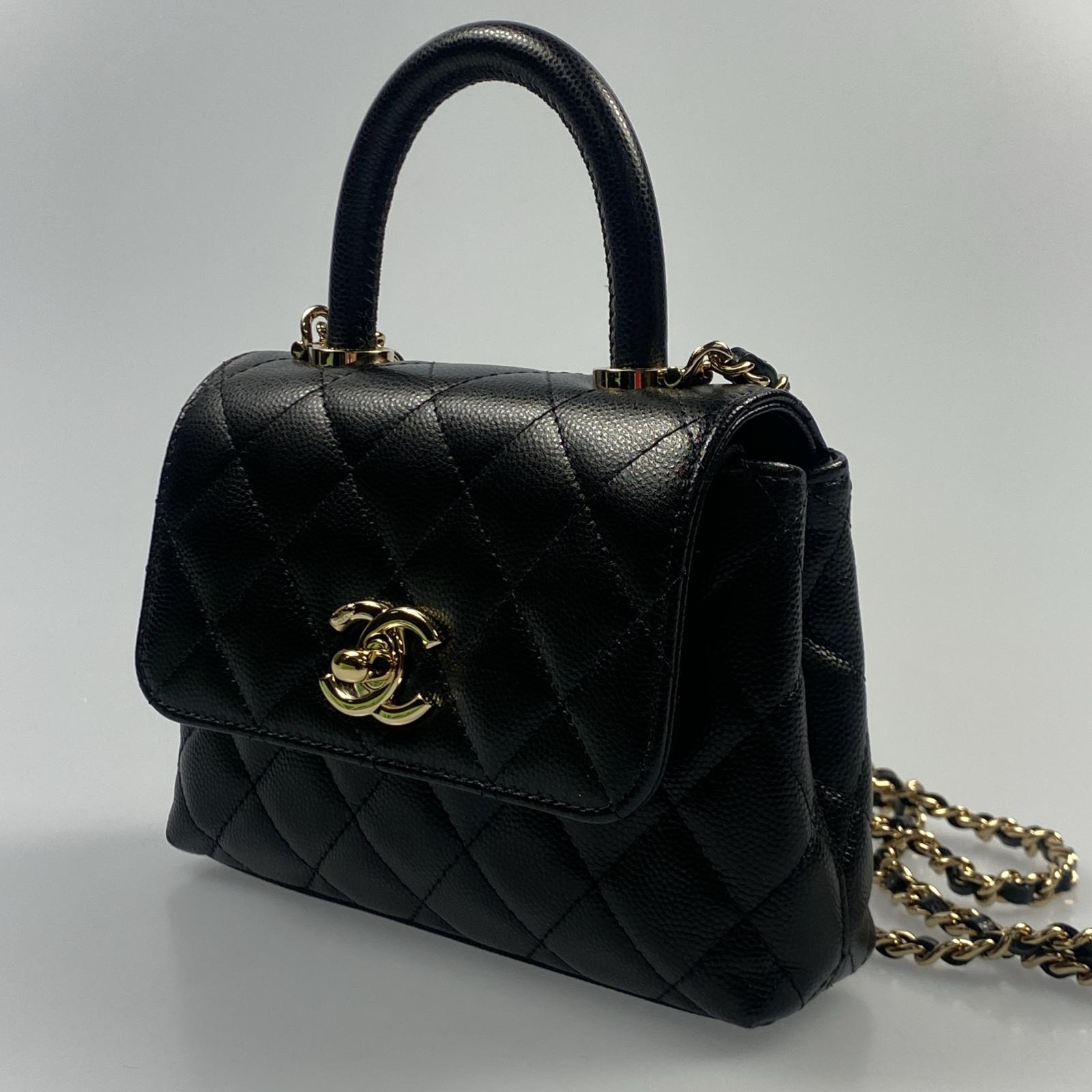 楽天市場】CHANEL(シャネル) キャビアスキン エクストラミニ ココ