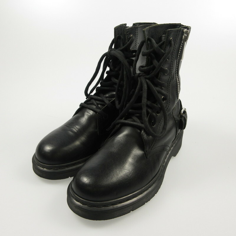 新品【DIESEL】ポインテッドトゥ ブーティ ブラック 24.5 DIESEL】ウィメンズ アンクル ブーツ｜パテントレザー