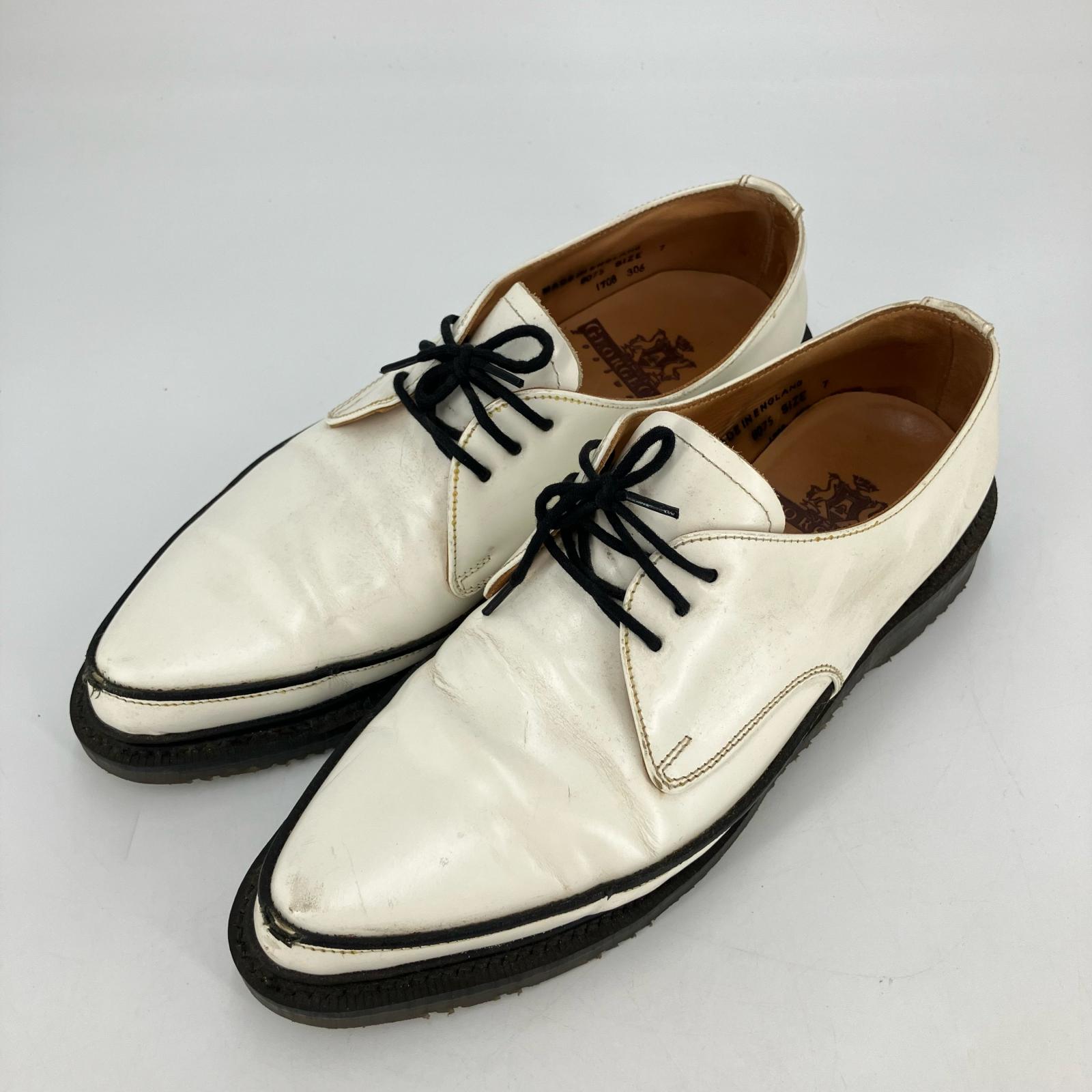 【中古】GEORGE COX | ジョージコックス 8075 余分の物靴 白いこと【イオン広店】