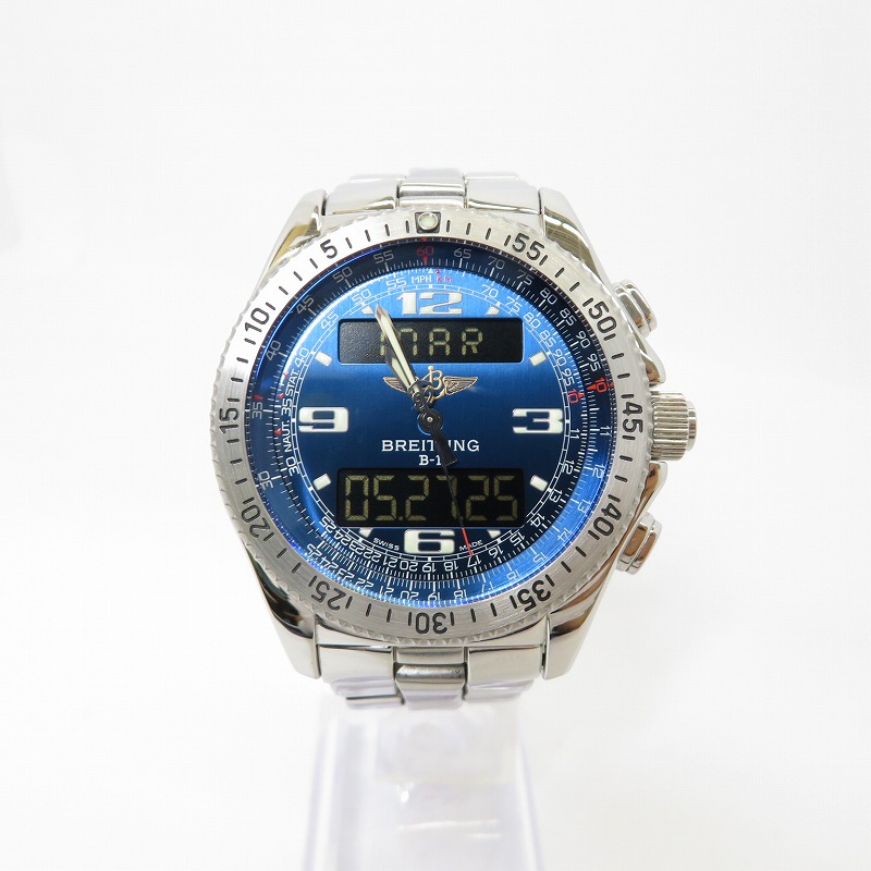 楽天市場】ブライトリング BREITLING B-1 A68362 クォーツ SS メンズ