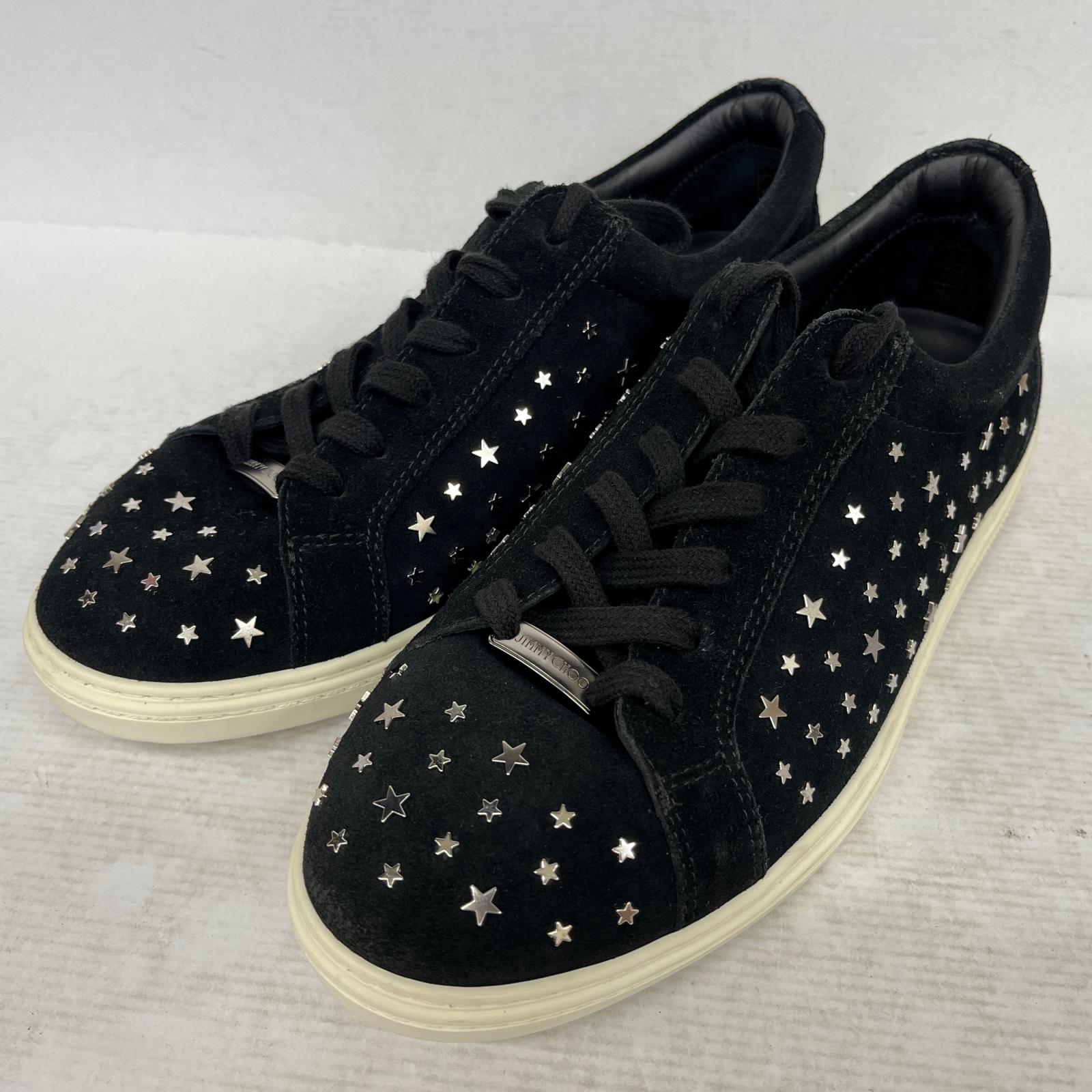 【中古】JIMMY CHOO | ジミーチュウ スニーカー B07X3QR5FX【加古川店】