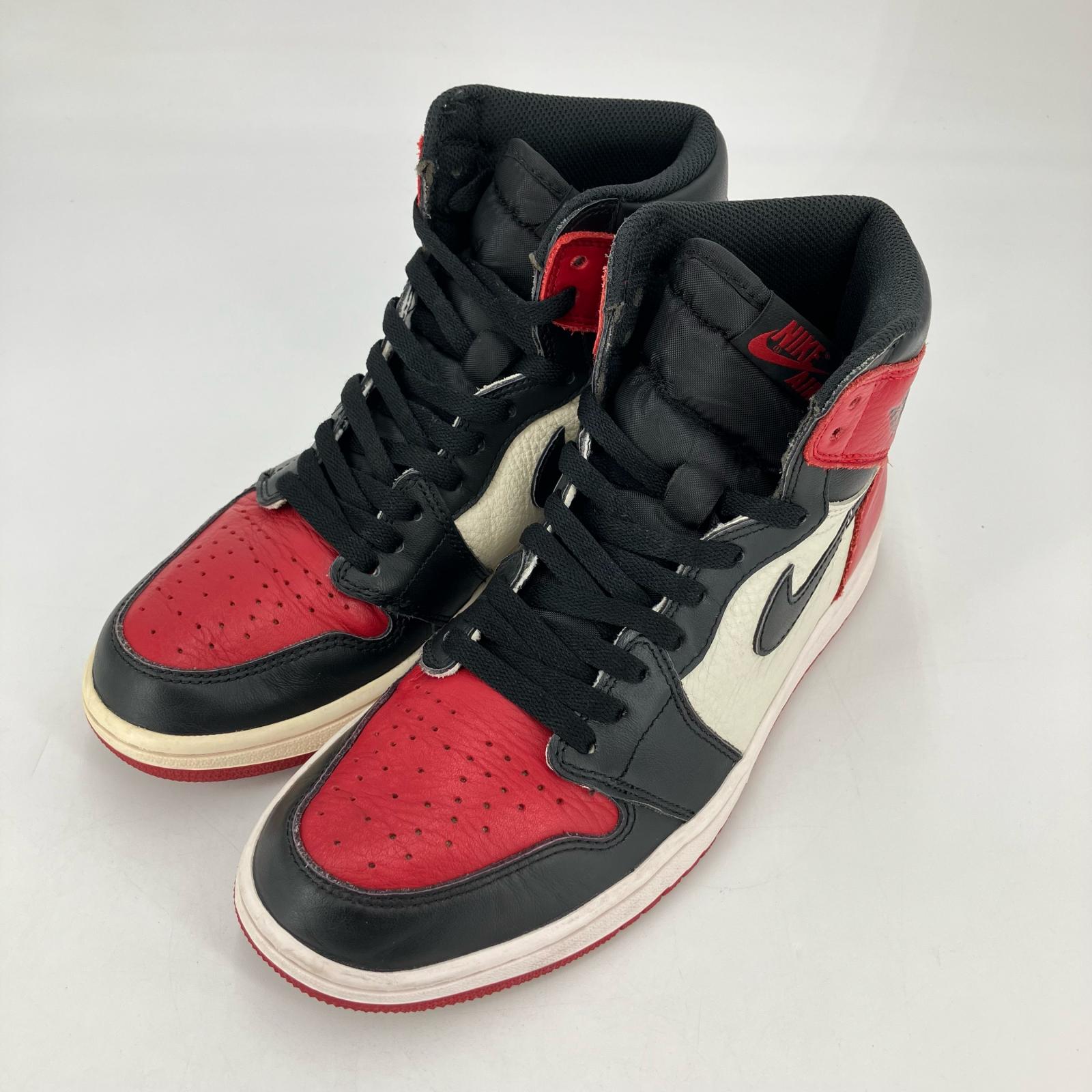 【中古】NIKE AIR JORDAN | ナイキ 大気圏 ジョーダン Air Jordan 1 Retro High OG スニーカー 555088-610 赤いこと 26.5糎【イオン広店】