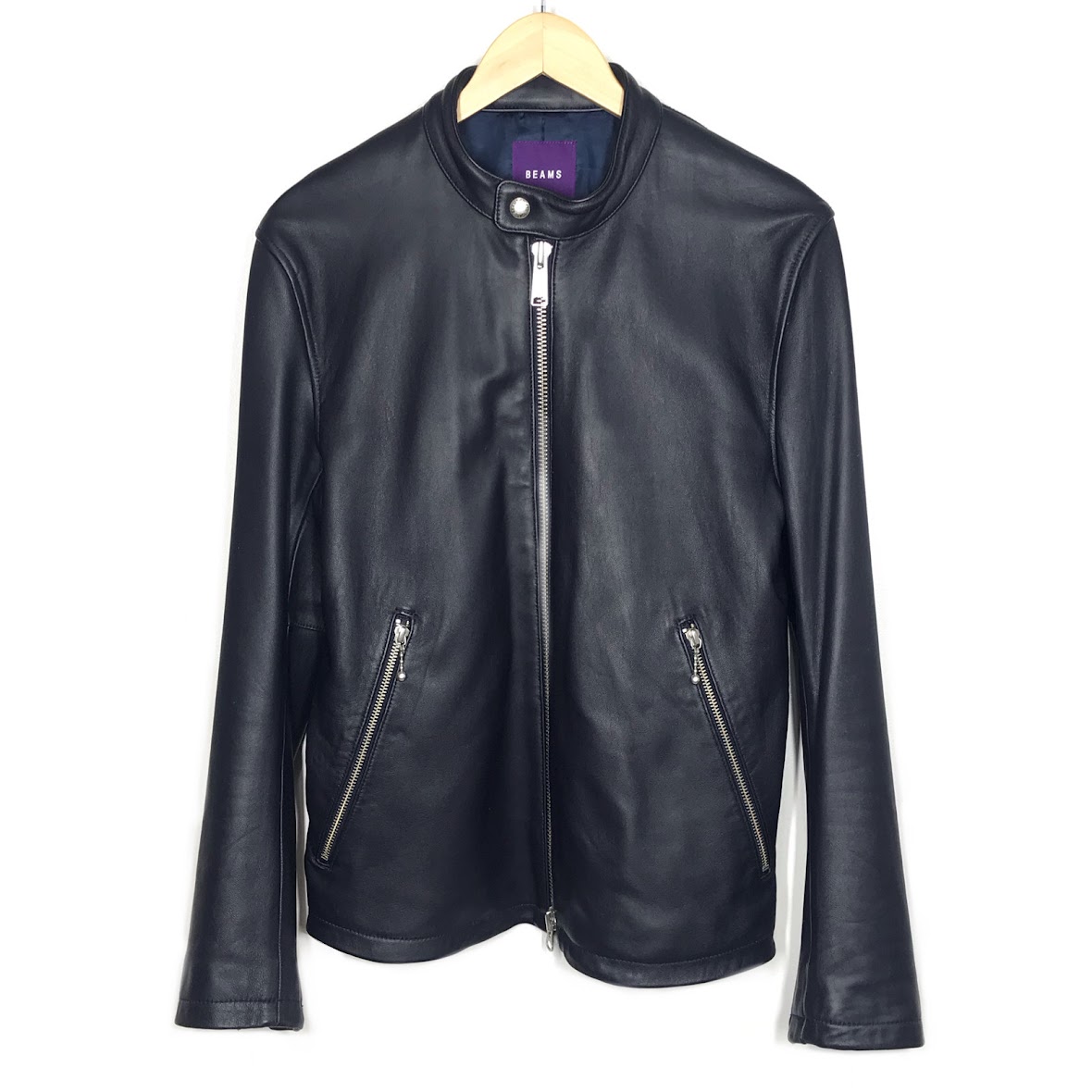 美品 The Beams シングル ライダース レザー ジャケット やぎ革 楽天市場】BEAMS シングルライダース ビームス 11-18-0367-202