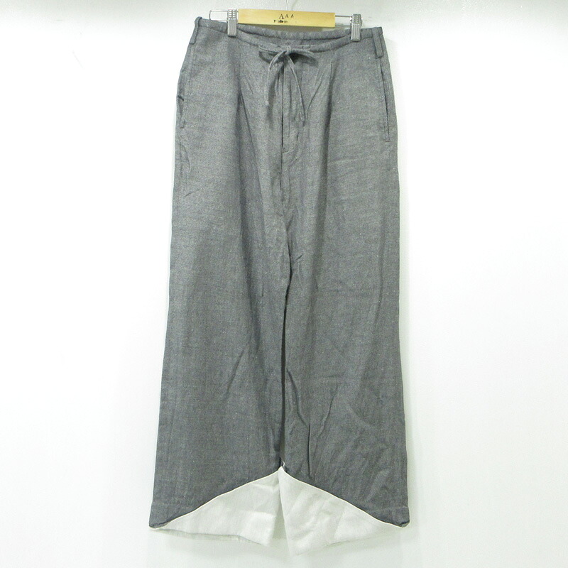 【中古】 soduk | スドーク コットンリネンパンツ 0419010801 グレー サイズ：記載なし【三重本店】
