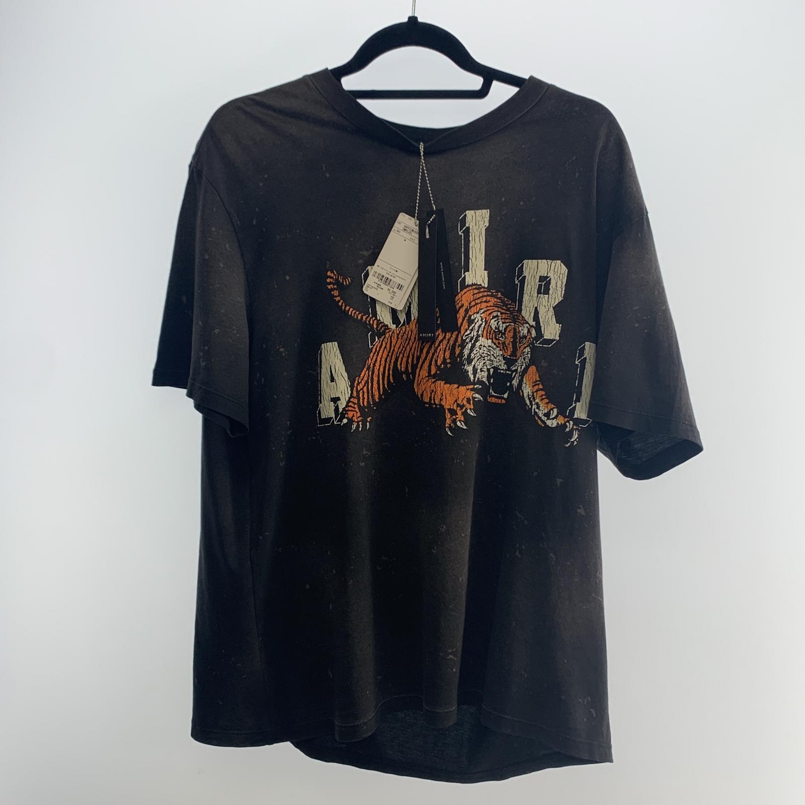 AMIRI◆Airbrush ロゴ クルーネック 半袖 Tシャツ 黒 関送料込 AMIRI ロゴ Tシャツ | ブラック | FARFETCH JP