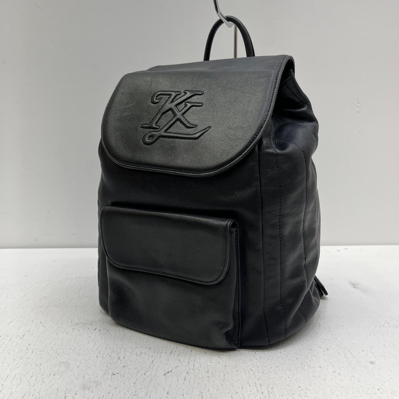 【中古】KARL LAGERFELD | カールラガーフェルド 背嚢・デイパック 黒いこと【加古川店】