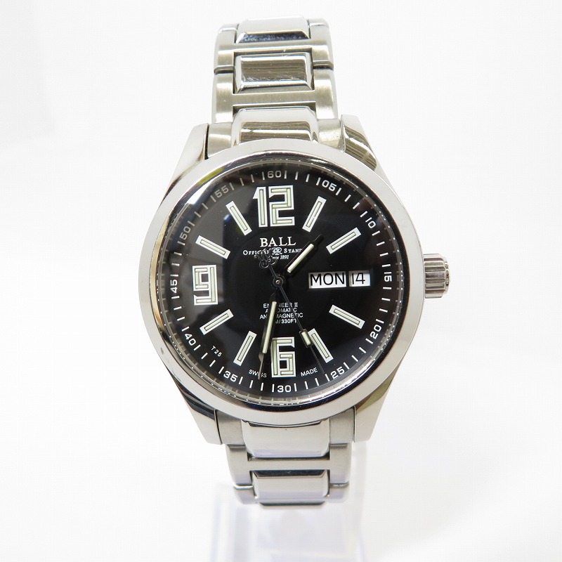 【中古】BALL WATCH | どんぶり鉢 科学技術者II アラビック ウォッチ NM1016C-S1AJ-BK アナログ自動小銃一巻き 黒いこと【瀬戸大橋店】