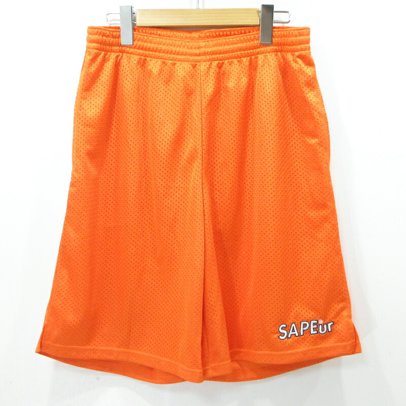 SAPEur サプール　オレンジ　バスケショーツ SAPEur サプールオレンジバスケショーツ