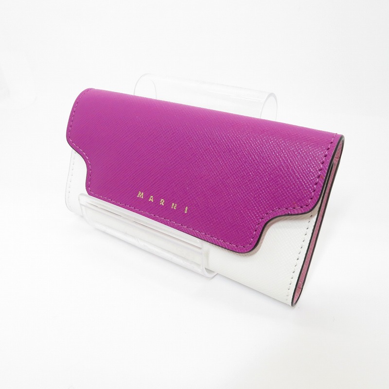 【中古】MARNI | マルニ サフィアーノレザー6連キーケース キーケース PCMO0017U1 パープル【瀬戸大橋店】