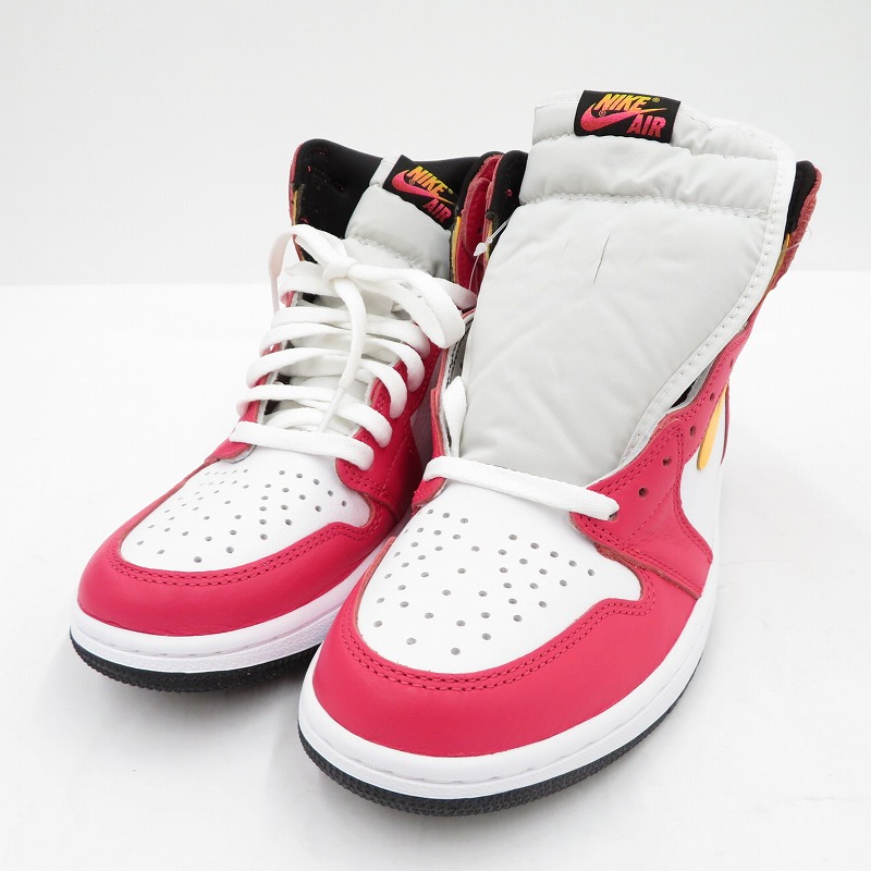 【中古】NIKE | ナイキ AJ1 High OG \u0027Light Fusion Red\u0027 スニーカー 555088-603 エアジョーダン サクラ色 27糎【瀬戸大橋店】