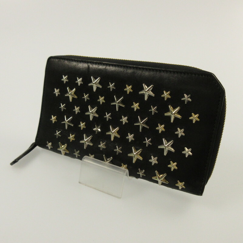 【中古】JIMMY CHOO | ジミーチュウ CARNABY ラウンドファスナー長財布【姫路東店】