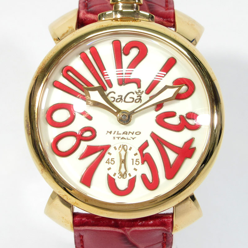 楽天市場】美品 GaGa MILANO MANUALE 48mm 5015 ガガミラノ マヌアーレ