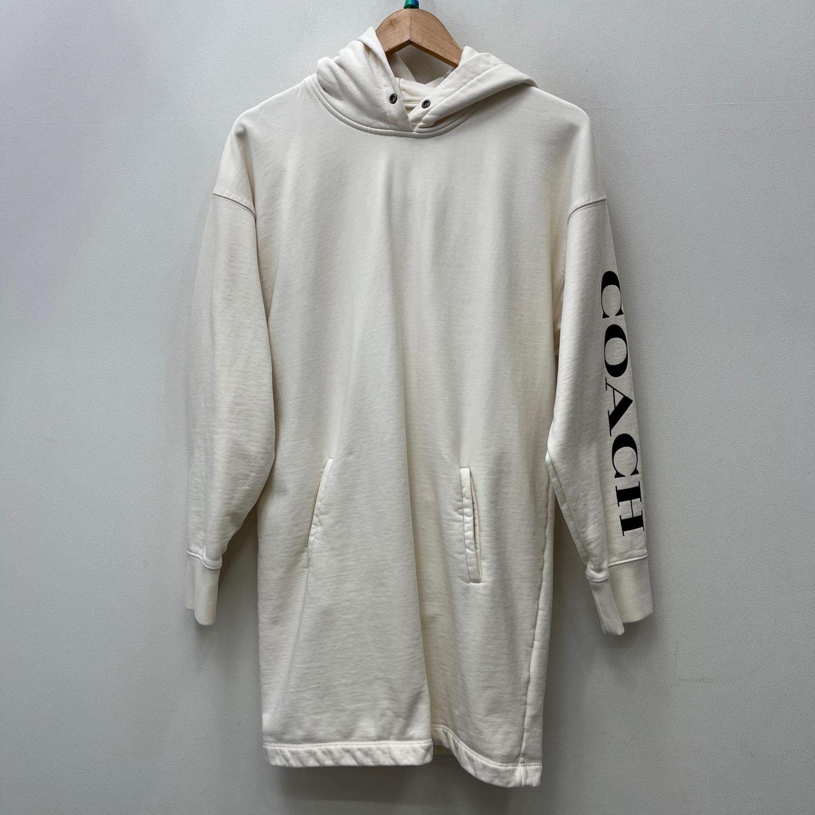 COACH - COACH コーチ パーカー S 白 【古着】【中古】 中古・古着通販】COACH (コーチ) ジップパーカー ブラウン