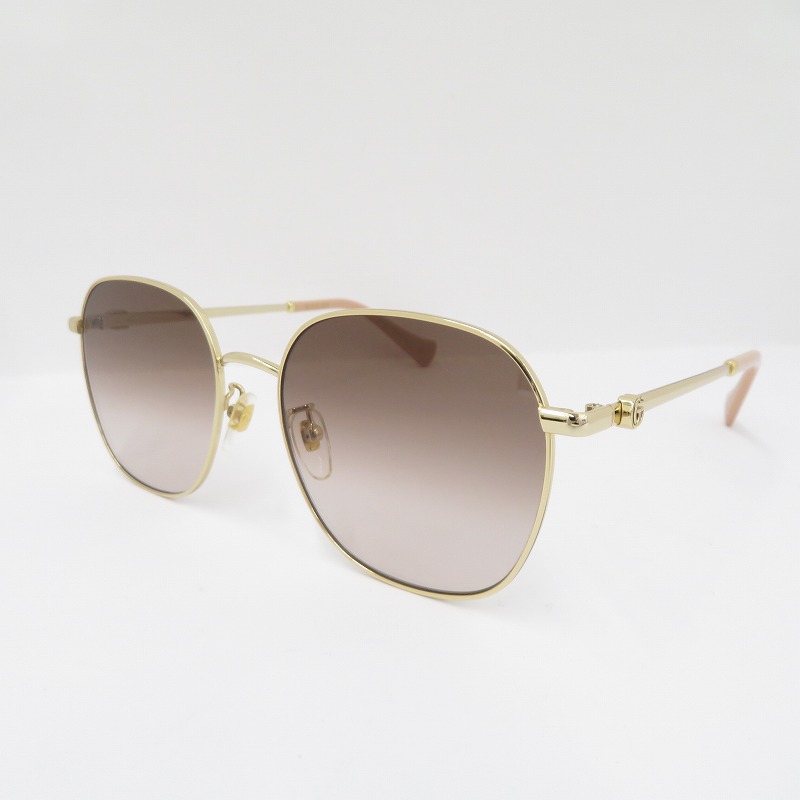 【中古】GUCCI | グッチ サングラス GG1142SA-002 サイズ：56□18-145 ゴールド【瀬戸大橋店】 17,360円