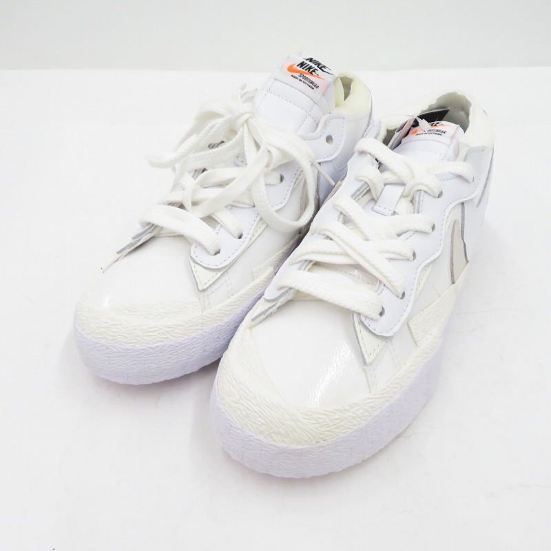 【中古】NIKE | ナイキ ×sacai Blazer Low \u0027White Patent Leather\u0027 スニーカー DM6443-100 ブレーザー 白いこと 26.5糎【瀬戸大橋店】