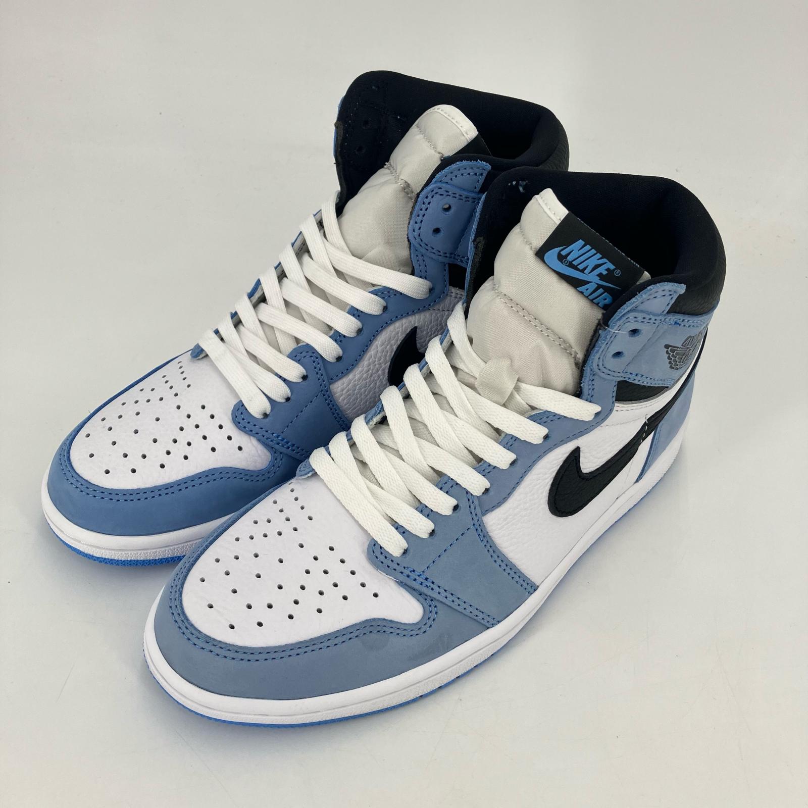 【中古】NIKE AIR JORDAN | ナイキ 大気圏 ジョーダン AIR JORDAN 1 RETRO HIGH OG University Blue スニーカー 555088-134 青碧 27珊【イオン広店】
