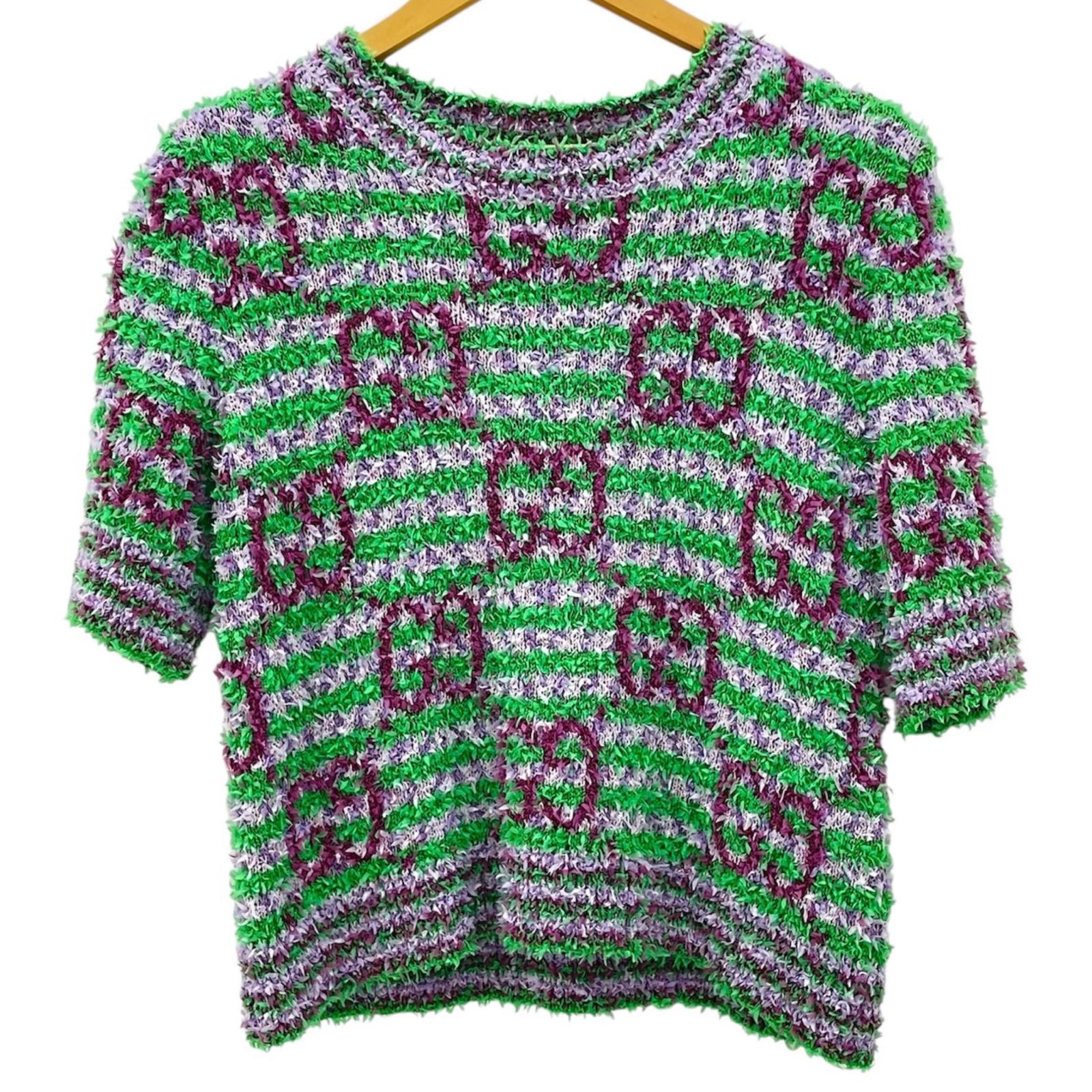 楽天市場】GUCCI GG JACQUARD BORDER KNIT Size-XL 496458-X9107