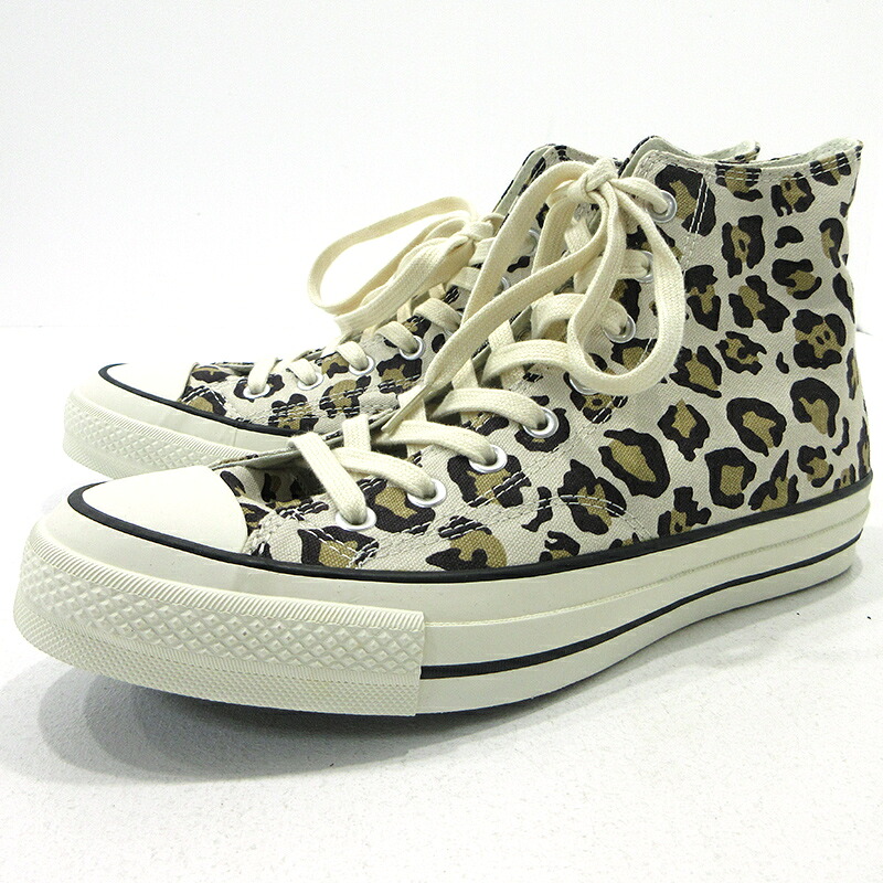 【中古】CONVERSE ADDICT | コンバースアディクト chuck taylor material hi leopard スニーカー マルチ色合い 大いさ：29.0糎【三重中央局】