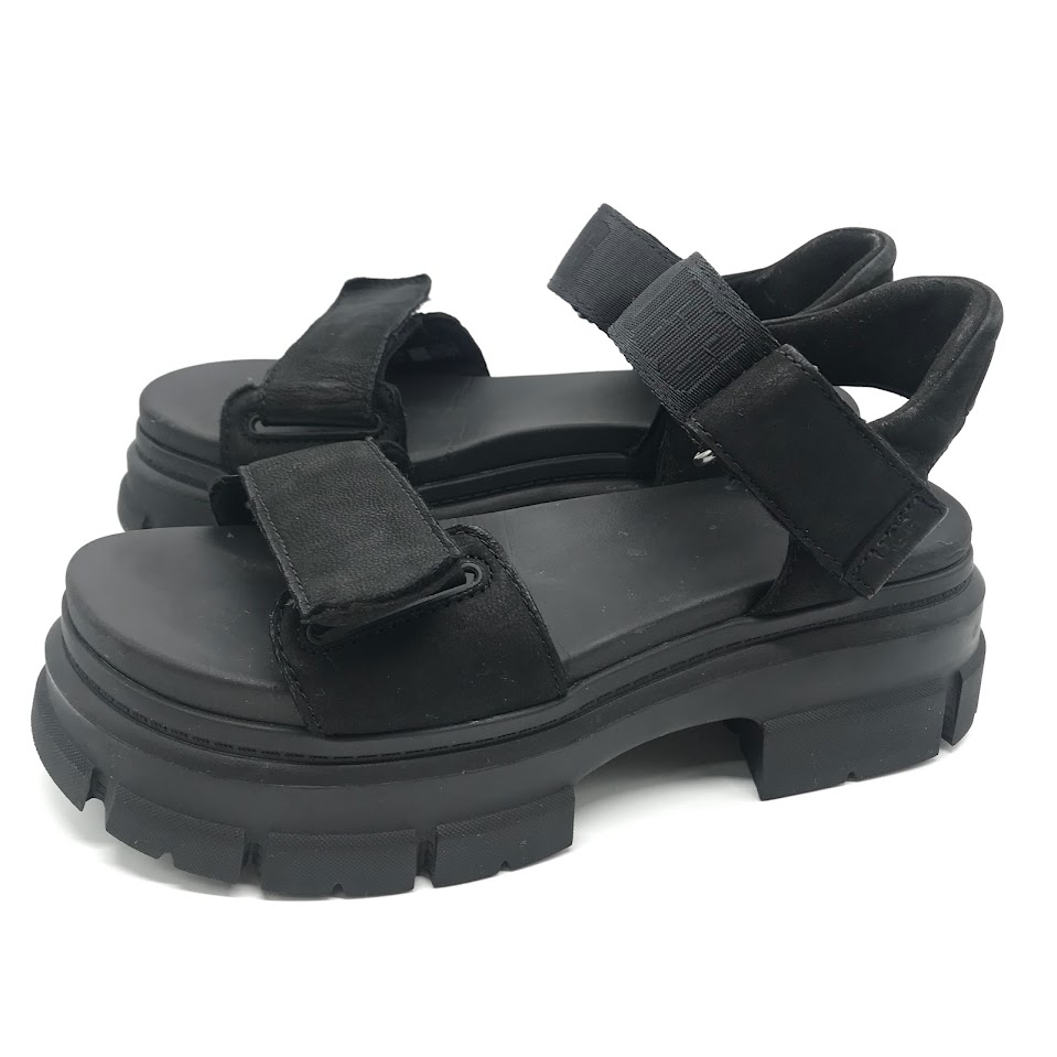 【中古】UGG | アグ ASHTON ANKLE サンダル 1136764 ブラック 24cm【倉吉店】