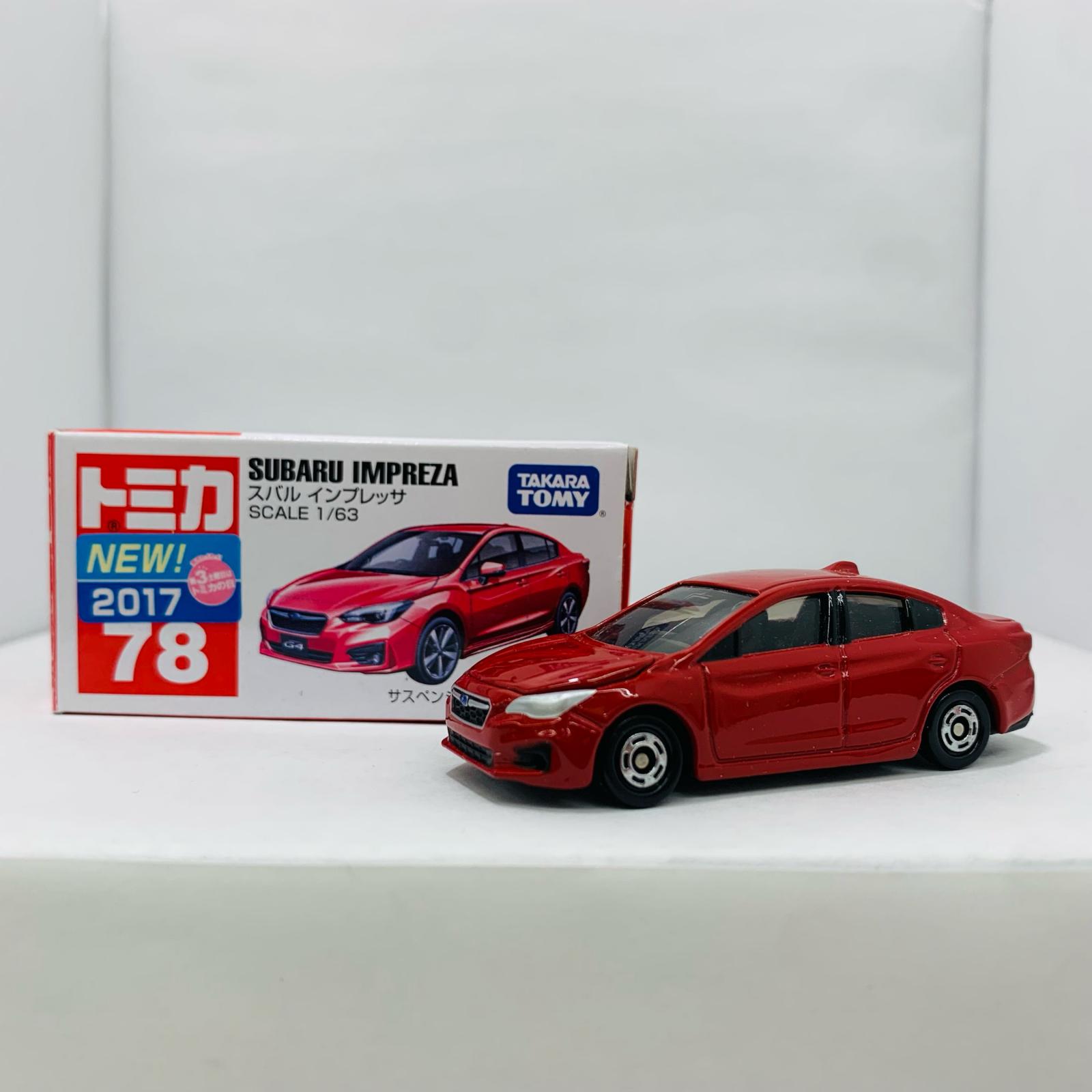 2色セット☆限定トミカ☆スバル インプレッサスポーツホワイトパール&レッド オリジナルトミカがもらえる！トミカわくわくプレゼント
