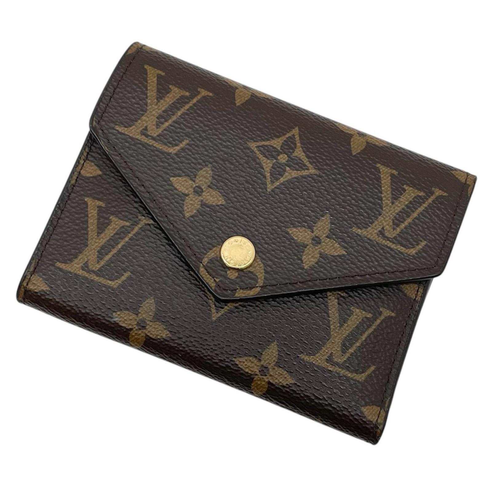 【中古】LOUIS VUITTON | ルイ・ヴィトン ポルトフォイユ ヴィクトリーヌ　三つ折り財布 M62472　ブラウン【尾張小牧店】 32,370円